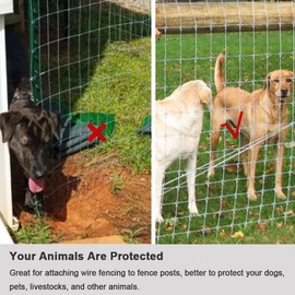 300 Pcs Fence Wire Clamps with 300 Pcs Screws, Stainless Steel Wire Clips Mount Welded Wire to Vinyl, Wood or Metal Fence (for 12-16 Gauge Wire Fencing)