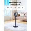 AIRMATE Standing Fan for Bedroom, 9" Blade Quiet 25dB Pedestal