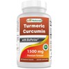 Best Naturals Best Naturals Turmeric Curcumin 1500mg/Serving with Bioperine -