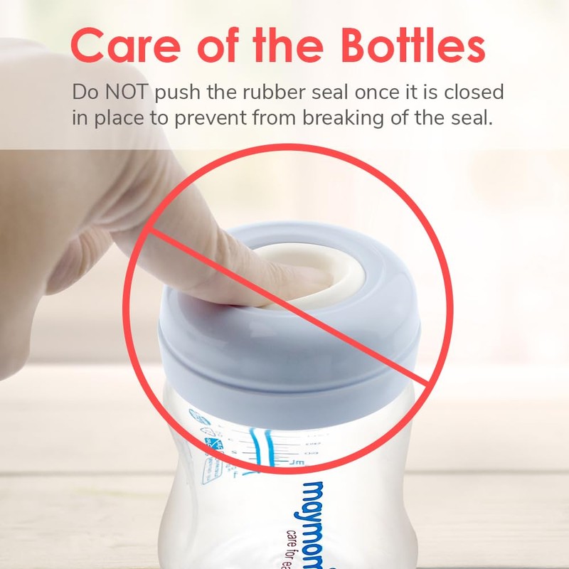 Maymom Screw Lids Aka Travel Caps with Rewritable Sealing Disc