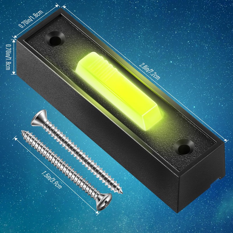 Lighted Doorbell Button, Garage Door Opener Switch with LED Light,