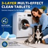 32 Pack Washing Machine Cleaner for Pet Owners, Natural Enzymes