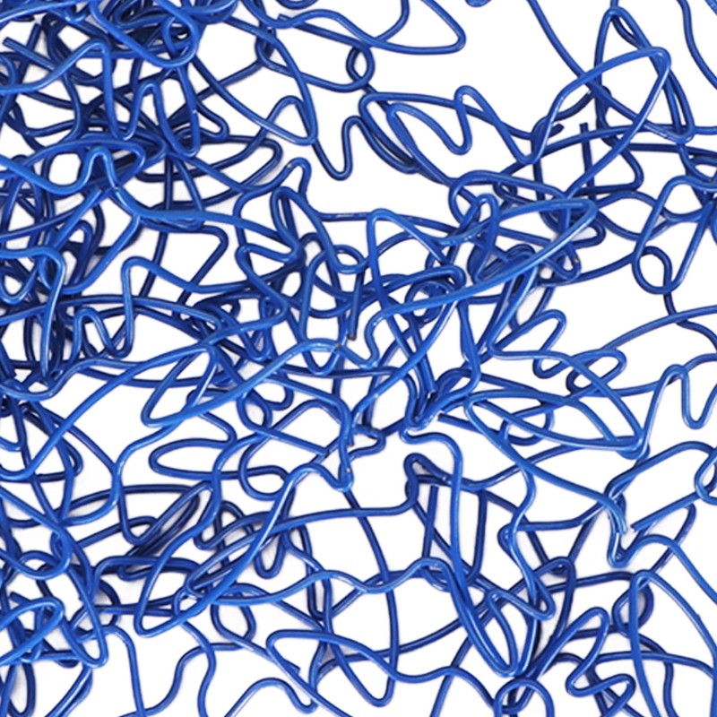 100pcs Blue Birds Paper Clips Creatively Cute Plated Metal Bookmark