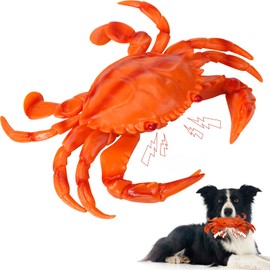 Mity rain Dog Toys for Aggressive Chewers - Tough Nylon Crab Dog Toy for Medium/Large Dogs,Indestructible Squeaky Dog Toys to Keep Them Busy