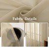 MIULEE Sheer Curtains Semi Sheer Window Voile Living Room Sheer