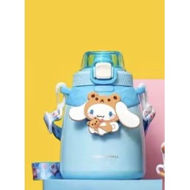 Sanrio Cinnamoroll As Teddy Bear Sanrio Miniso Water Bottle With Strap Large 1100ml