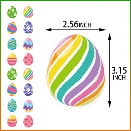 Easter Egg Party Decoration Garland - 8pcs Pastel Rainbow Spring Hanging Paper Streamers, Kids Birthday Favors Gifts Classroom Supplies Banner,Indoor Outdoor Decor Lasting Surprise