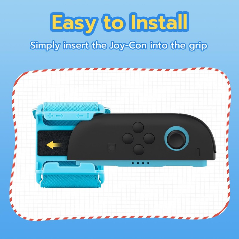 Mcbazel Verstellbarer Handgurt für Switch 2 Joycon, Abnehmbarer Just Dance