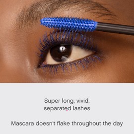 Vivienne Sabó Cabaret Premiere Blue Mascara Volume and Length – Artistic Formula for Defining and Curling Lashes, Smudge-Proof, Clump-Free, Washable, Cruelty-Free, Made in Italy, 02 Blue, 0.3 fl oz