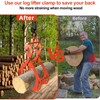 Tolpassa Log Lifting Tongs 36 Inch - 3300LBS Load Capacity