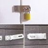 2Pcs Stainless Steel Gate Lock Hasp, Safety Packlock Clasp Hasp