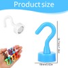 WUSJCOF Pack of 10 Mini Magnets Strong with Hooks, Cute