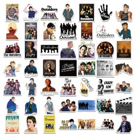 The Outsiders Stickers for Water Bottles 50 Pcs Cute, Waterproof, Beautiful and Fashionable, Suitable for Cups, Phones, Bicycles, Guitars, Suitcases, Ultra-durable Vinyl.