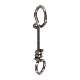 Zetiling 50pcs Fishing Swivels Clips, Fastach Clips, Fishing Accessories Fishing Clip Fast Snaps Stainless Steel Fishing Rotary Lock Fishing Rolling Barrel Rotary Lock Swivel Lock Fishing