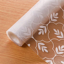 Cooyes Shelf Drawer and Cabinet Liner, Washable Oil-Proof Leaf Shelf Liners for Kitchen Cabinets, Shelves, Refrigerator, Non-Adhesive Drawers Mats（11.8" W x 118" L）