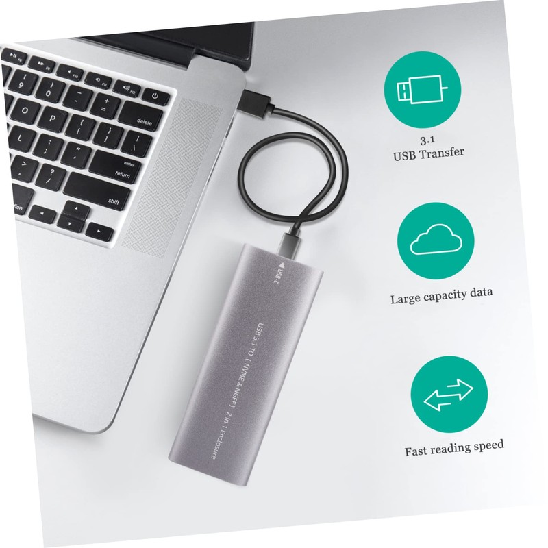 FELTECHELECTR Portable Ssd Box External Ssd Hard Disk Fast USB