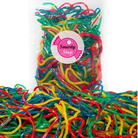 Smarty Stop Licorice Laces Gummy Candy (Rainbow, 2 Pound (Pack of 1))