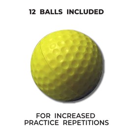 PrideSports Practice Golf Balls, Foam, 12-Count, Yellow