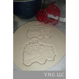 INSPIRED BY RED THE FIRE TRUCK CARS THEME CARTOON CHARACTER COOKIE CUTTER MADE IN USA PR3379