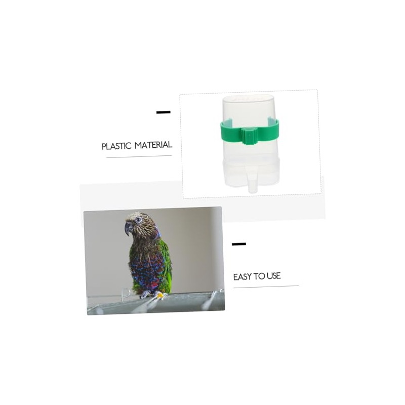 Bebedero Automático para Loros 2 Piezas Plástico Resistente Fácil De