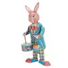Rabbit Clockwork Toy Retro Metal Swinging Drumming Rabbit Wind Up
