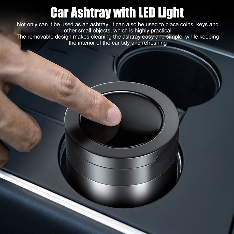 Car Ashtray Holder Cup Versatile Rugged High Hardness Removable Design