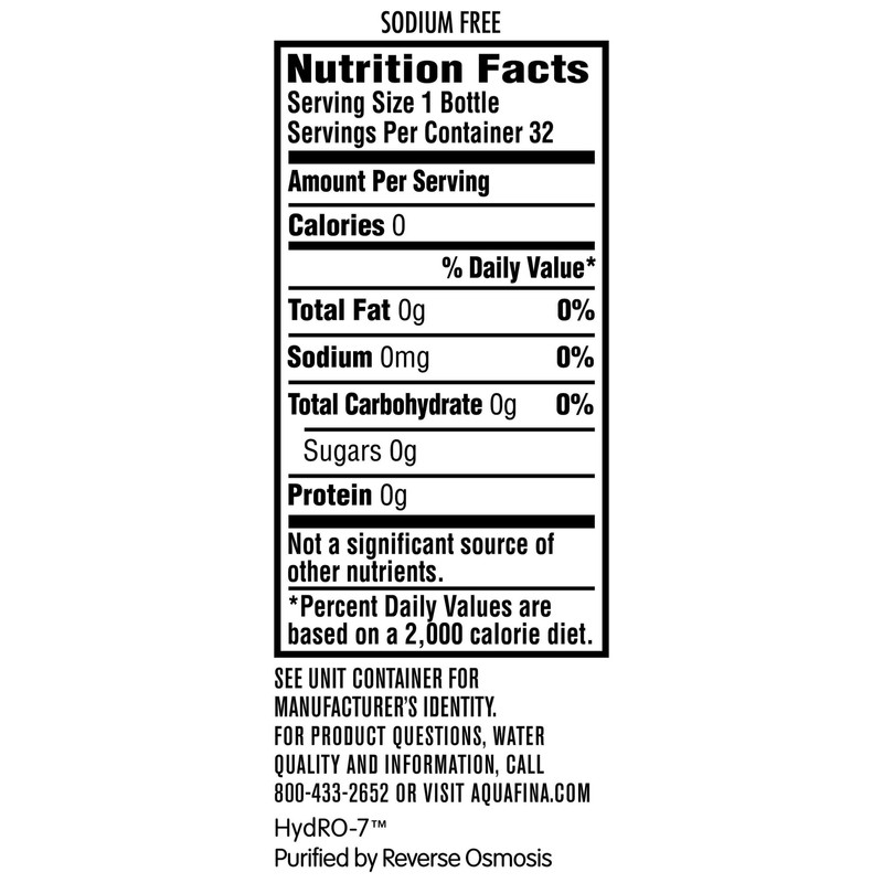Aquafina Purified 2 Pack Aquafina Purified Drinking Water 16.9 oz.,