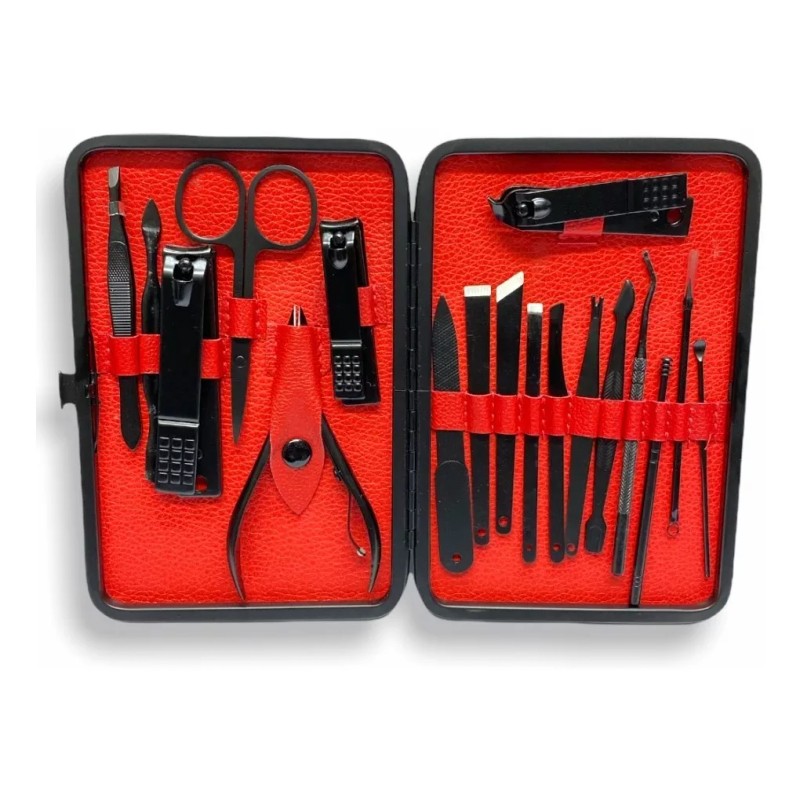 Vimi Set Manicura Pedicura Profesional Acero Inoxidable 18 Pcs