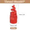 sourcing map 6Pcs Spiral Cone Nozzles, 3/4" Male PP Plastic