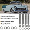 304 Stainless Steel Small Block Hex Bolt Kit Compatible with