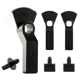 Valve Handle with Knobs Replacement for Jandy - 4603/R0486900 Knob Replacement Kit for Zodiac Never Lube 2-Port/3-Port Diverter Valves R0487200, 7433, 1301 - Durable, Easy to Install - 3 Pack, Black