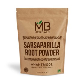 MB Herbals Sarsaparilla Root Powder 8 oz / 227 Gram | Nannari Root Powder/Anantmool Powder | Hemidesmus indicus Root Powder
