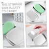 SAFIGLE 2pcs Aluminum Box Balm Case Sturdy Travel Soap Storage