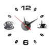 ZSooner Acrylic 3D Wall Clock, Coffee Cup Pattern DIY 3D