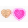 Longzang Rose Decoration Heart Silicone Soap Mold Craft Molds DIY