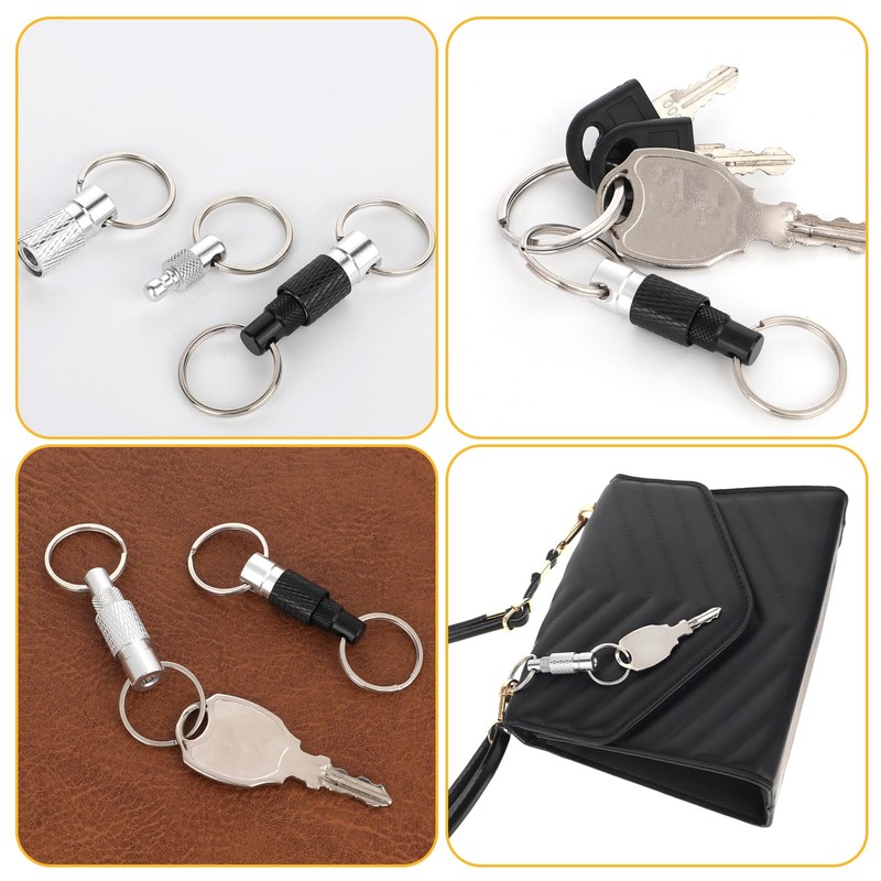 InnoHHustle Pack of 2 Removable Key Chains Quick Release Key