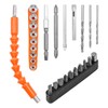 28PCS Flexible Screwdriver Drill Bit Extension Rod Hex Sockets Bits