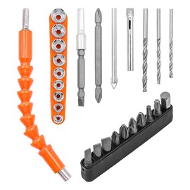 28PCS Flexible Screwdriver Drill Bit Extension Rod Hex Sockets Bits Electric Screw Driver Batch Head Set