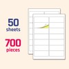 50 Sheets - White Address Labels Stickers, for Laser/Inkjet Printers