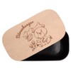 Spruchreif Lunch box with engraved breakfast board, plastic lunch box,