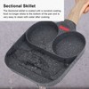 Egg Frying Pan Heat Sensitive Silicone Aluminium Pancake Frying Pan