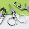 QWQJ Stainless Steel Folding Scissors - Compact, Portable & Functional