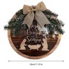 Nativity Scene Christmas Wreath for Front Door Outdoor Indoor Wall