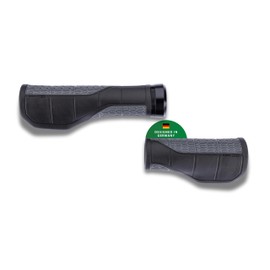CONTEC Merge Mountain Comfort Bicycle Grips 96/140 mm D3 Tri-Component Rubber CONTEC G-Link System Left and Right Usable Black Grey Pair