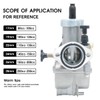 PE Carburetor 19mm Flange Carb with Air Claen Velocity Stack