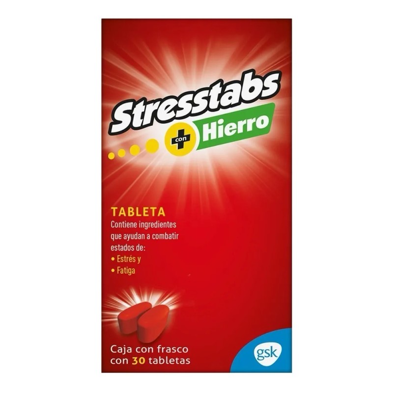 Stresstabs Multivitamínico Hierro Frasco Tabletas Sabor