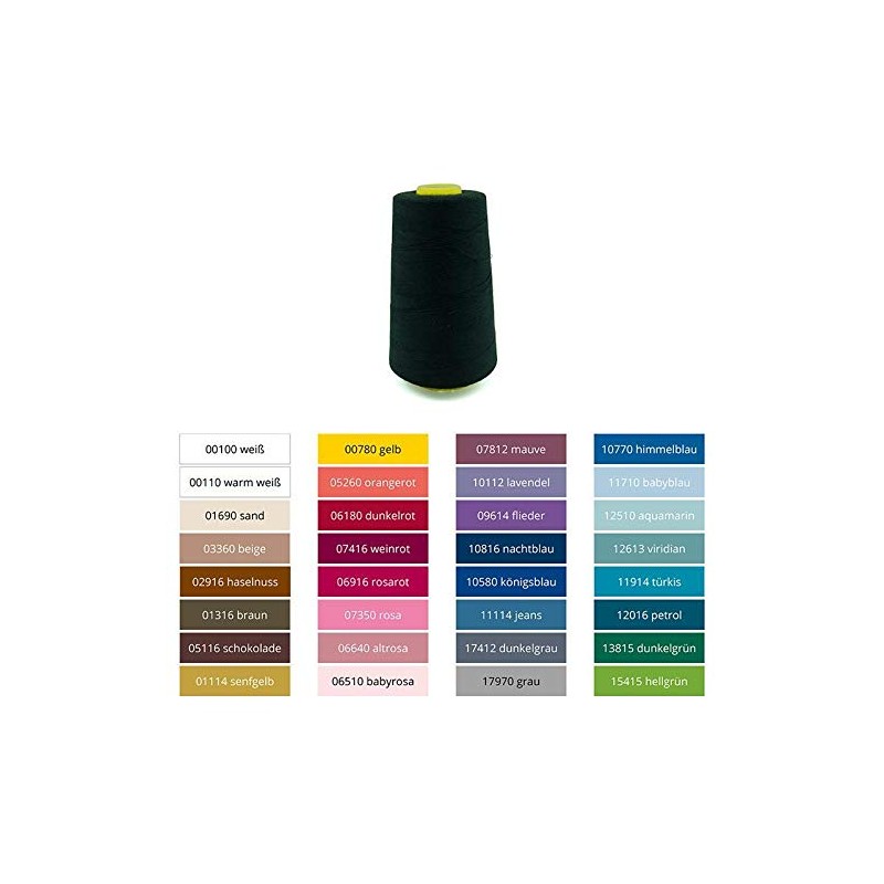 BabySnap Overlock Yarn 4 x 2700 m Assorted Colours (Ocean)