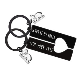 Couple Keyring Gift for Koala Lovers You’re My Koala I’m Your Tree Keychain Set Valentine Day Keyring Gifts Funny Koala Gift for Boyfriend Girlfriend Husband Wife Christmas Birthday Gift for Him Her
