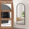 GlasFlength Full Length Mirror with Stand - 57" x 18"