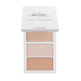 Beauty Creations Paleta De Iluminadores Rosy's Highlighters Rosy McMichael X Beauty Creations Vol 2 Incluye 3 Tonos